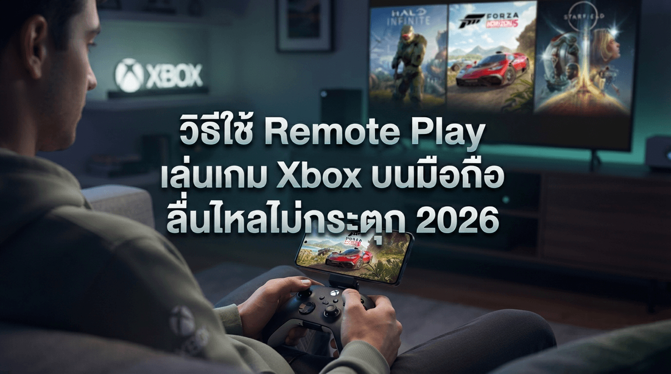 วิธีใช้ Remote Play เล่นเกม Xbox บนมือถือ ลื่นไหลไม่กระตุก 2026